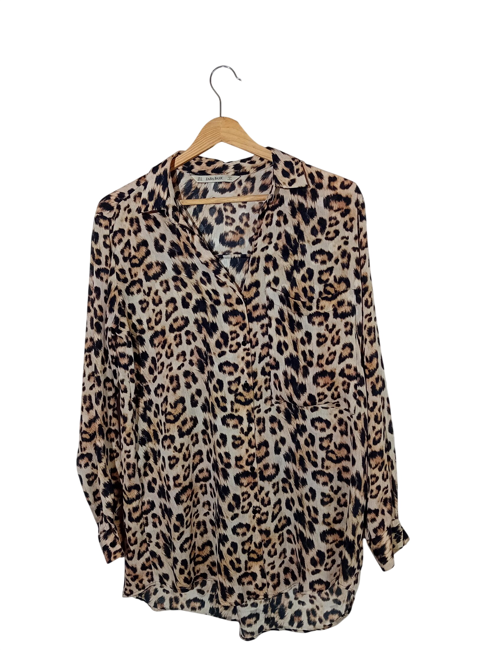 Chemise Fluide Motif Léopard Zara S (T5658) Très bon état -  reconditionné disponible sur Label Emmaüs